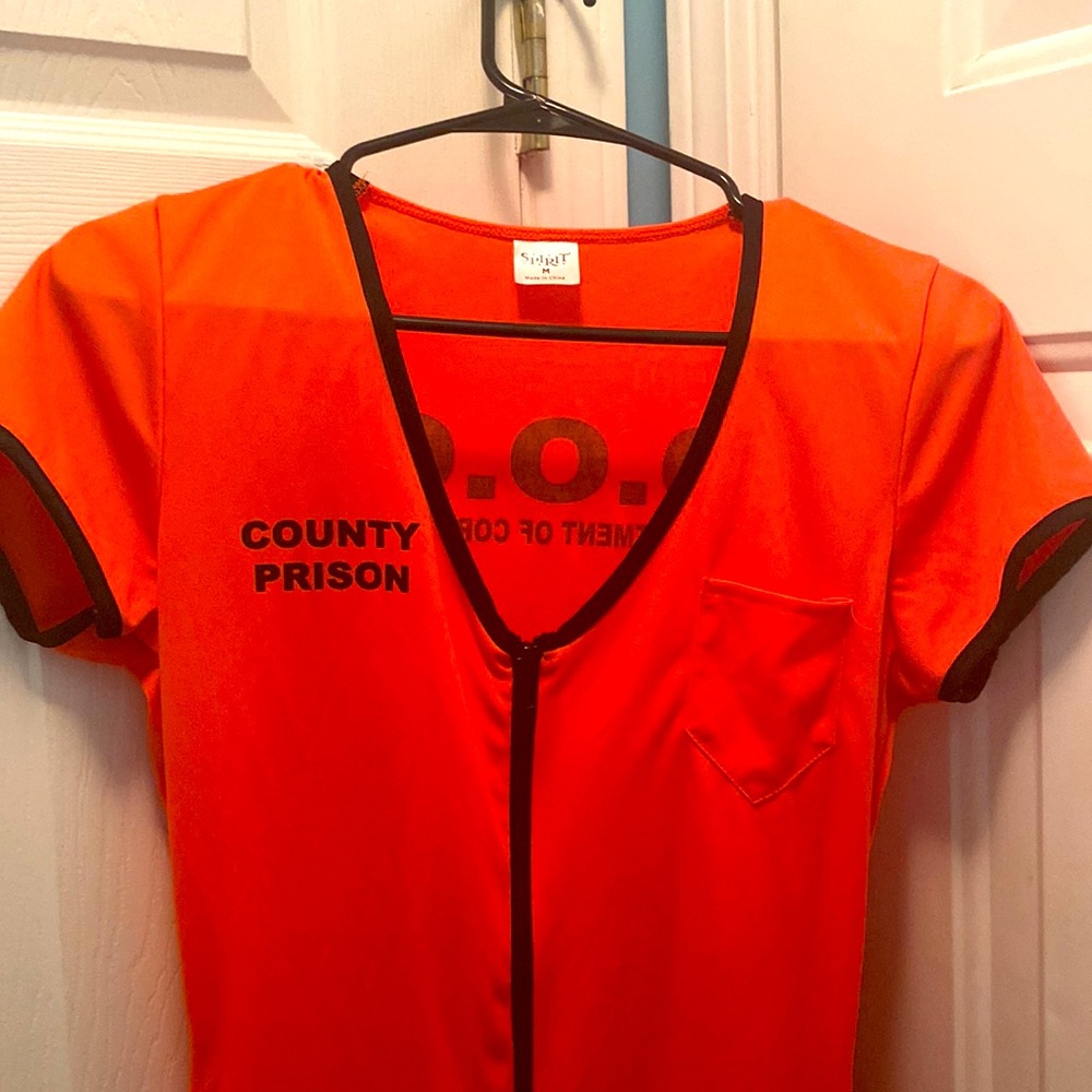 Women’s Orange and Black Halloween Dress Size Medium